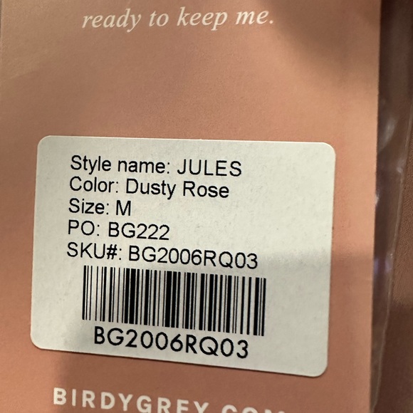 Birdy Grey JULES DRESS CHIFFON DUSTY ROSE MEDIUM NEW NWT BRIDESMAID WEDDING - Picture 5 of 6